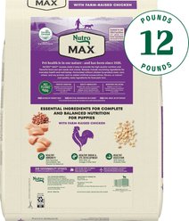 Nutro Max Puppy Farm-Raised Chicken Recipe Natural Dry Dog Food, 12-lb bag slide 2 of 9