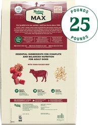 Nutro Max Adult Farm-Raised Beef Recipe Natural Dry Dog Food, 25-lb bag slide 2 of 9