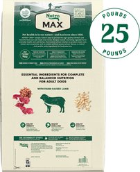Nutro Max Adult Farm-Raised Lamb Recipe Natural Dry Dog Food, 25-lb bag slide 2 of 9