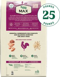Nutro Max Adult Farm-Raised Chicken Recipe Natural Dry Dog Food, 25-lb bag slide 2 of 9