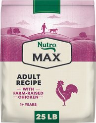 Nutro Max Adult Farm-Raised Chicken Recipe Natural Dry Dog Food, 25-lb bag