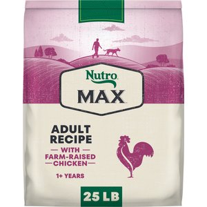 Nutro Max Adult Farm-Raised Chicken Recipe Natural Dry Dog Food, 25-lb bag