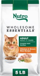 Nutro Wholesome Essentials Chicken & Brown Rice Recipe Dry Cat Food, 5-lb bag