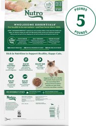 Nutro Wholesome Essentials Chicken, Rice & Peas Recipe Sensitive Dry Cat Food, 5-lb bag slide 2 of 8