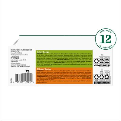 Show full view: Nutro Perfect Portions Turkey & Chicken Variety Pack Grain-Free Soft Pate Wet Cat Food, 2.65-oz, case of 12 twin-packs slide 3 of 11
