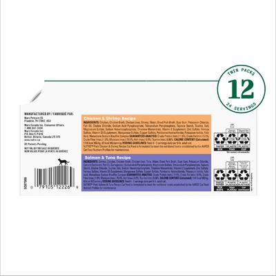 Show full view: Nutro Perfect Portions Salmon & Tuna, Chicken & Shrimp Variety Pack Grain-Free Soft Pate Wet Cat Food, 2.65-oz, case of 12 twin-packs slide 3 of 11
