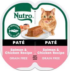 Nutro Perfect Portions Grain-Free Salmon & Chicken Soft Pate Wet Cat Food, 2.6-oz, case of 24
