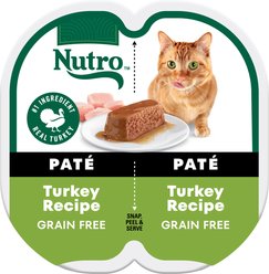 Nutro Perfect Portions Grain-Free Turkey Pate Wet Cat Food, 2.6-oz, case of 24 twin-packs