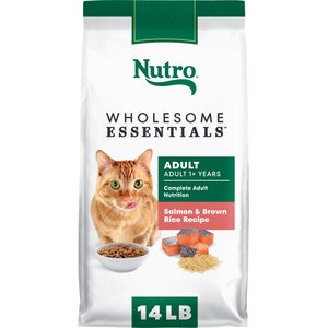 Nutro Wholesome Essentials Salmon & Brown Rice Recipe Dry Cat Food, 14-lb bag