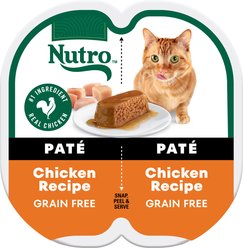 Nutro Perfect Portions Grain-Free Chicken Soft Pate Wet Cat Food, 2.6-oz, case of 24 twin-packs