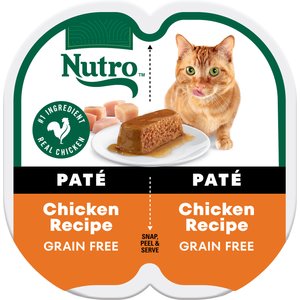 Nutro Perfect Portions Grain-Free Chicken Soft Pate Wet Cat Food, 2.6-oz, case of 24 twin-packs