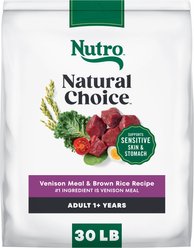 Nutro Natural Choice Adult Venison Meal & Brown Rice Recipe Dry Dog Food, 30-lb bag