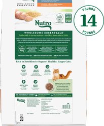 Nutro Wholesome Essentials Chicken & Brown Rice Recipe Senior Dry Cat Food, 14-lb bag slide 2 of 8