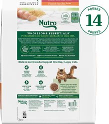 Nutro Wholesome Essentials Chicken & Brown Rice Recipe Hairball Control Dry Cat Food, 14-lb bag slide 2 of 8
