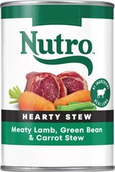 Nutro Hearty Stew Meaty Lamb, Green Bean & Carrot Cuts in Gravy Grain-Free Adult Canned Wet Dog Food, 12.5-oz, case of 12
