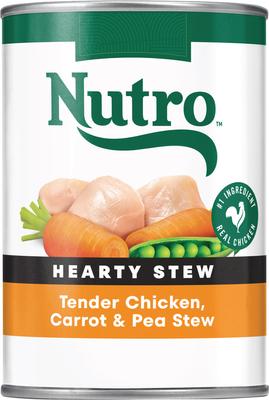 Show full view: Nutro Natural Choice Large Breed Adult Chicken & Brown Rice Recipe Dry Food + Hearty Stew Tender Chicken, Carrot & Pea Stew Grain-Free Canned Dog Food slide 6 of 9