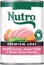 Nutro Premium Loaf Turkey, Sweet Potato & Green Bean Grain-Free Adult Canned Wet Dog Food, 12.5-oz, case of 12