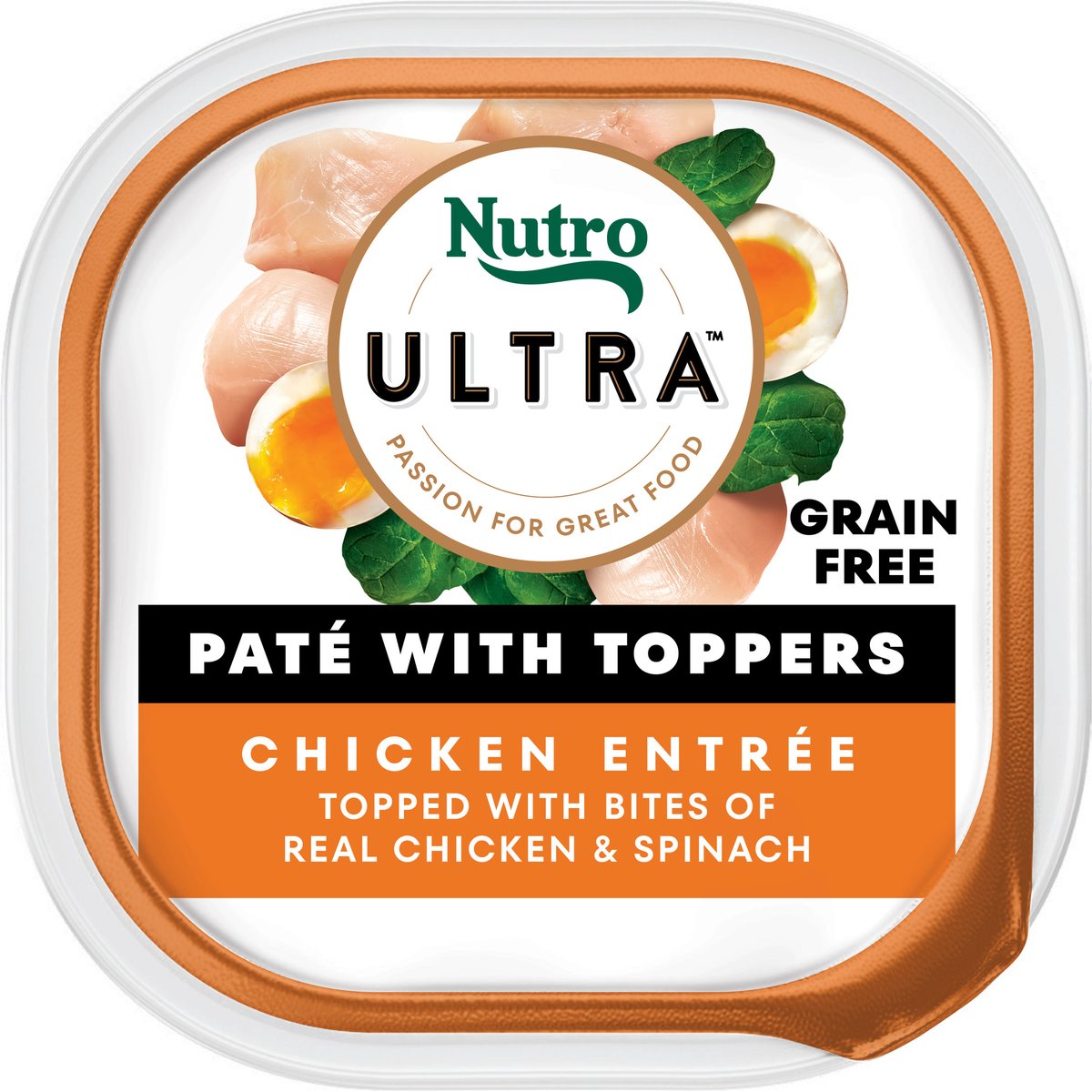 Nutro Ultra Protein Boost Chicken Pate Dog Food Trays, 3.5-oz, 24 ct