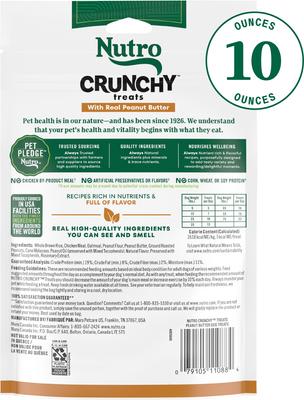 Show full view: Nutro Crunchy Treats with Real Peanut Butter Dog Treats slide 3 of 11