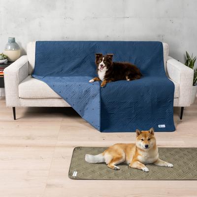 Show full view: PetAmi Waterproof Non-Skid Back Furniture Protector Cover, Blue, 68 x 82-in slide 2 of 9