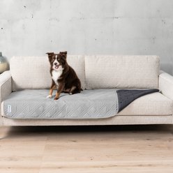 PetAmi Waterproof Non-Skid Back Furniture Protector Cover, Light Grey, 30 x 70-in