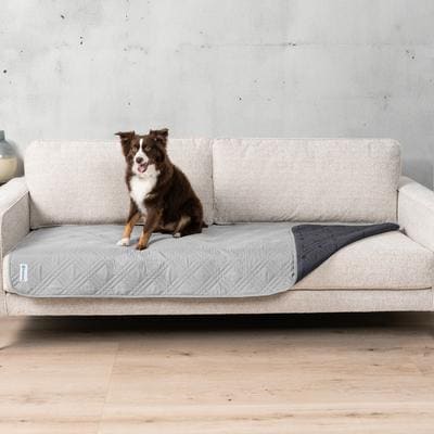 PetAmi Waterproof Couch Cover for Dogs, Light Grey, 30 x 70 Inches