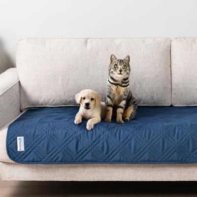 Show full view: PetAmi Waterproof Non-Skid Back Furniture Protector Cover, Blue, 30 x 70-in slide 8 of 11
