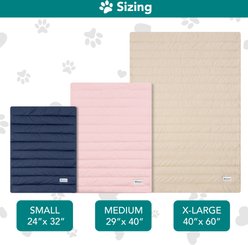 PetAmi Indoor Premium Q-MAX Cold Sofa Couch Cover Dog & Cat Cooling Mat, Navy/Dusty Blue, Small slide 2 of 8