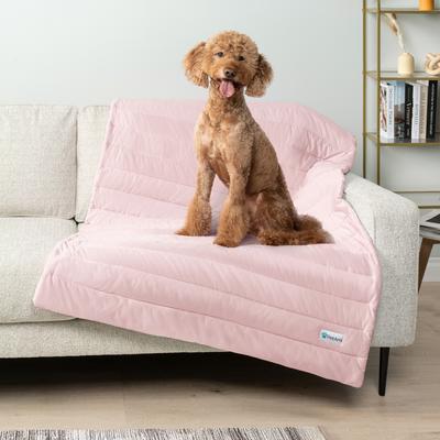 Show full view: PetAmi Indoor Premium Q-MAX Cold Sofa Couch Cover Dog & Cat Cooling Mat, Pink, Medium slide 6 of 8