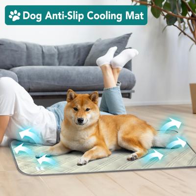 Show full view: PetAmi Indoor Premium Waterproof Q-MAX Dog & Cat Cooling Mat Blanket, Beige, Large slide 4 of 7