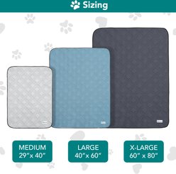 PetAmi Indoor Premium Waterproof Q-MAX Dog & Cat Cooling Mat Blanket, Light Blue, Medium slide 2 of 7