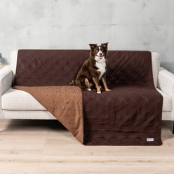PetAmi Waterproof Non-Skid Back Furniture Protector Cover, Brown, 52 x 82-in