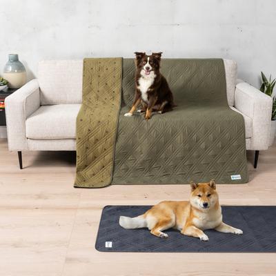 Show full view: PetAmi Waterproof Non-Skid Back Furniture Protector Cover, Olive Green, 68 x 82-in slide 2 of 9