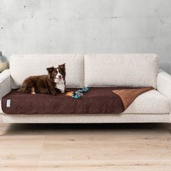 PetAmi Waterproof Non-Skid Back Furniture Protector Cover, Brown, 30 x 70-in