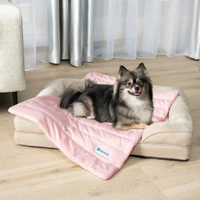 Show full view: PetAmi Indoor Premium Q-MAX Cold Sofa Couch Cover Dog & Cat Cooling Mat, Pink, Medium slide 4 of 8