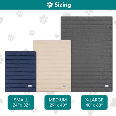 Show full view: PetAmi Indoor Premium Q-MAX Cold Sofa Couch Cover Dog & Cat Cooling Mat, Gray/Light Grey, Large slide 8 of 9