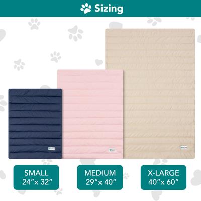 Show full view: PetAmi Indoor Premium Q-MAX Cold Sofa Couch Cover Dog & Cat Cooling Mat, Pink, Medium slide 7 of 8