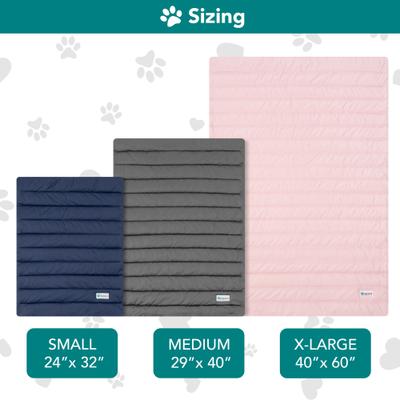 Show full view: PetAmi Indoor Premium Q-MAX Cold Sofa Couch Cover Dog & Cat Cooling Mat, Gray/Light Grey, Medium slide 8 of 9