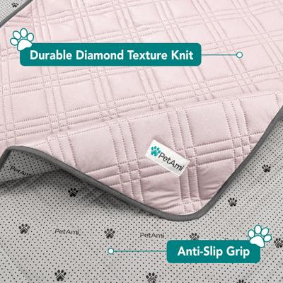 Show full view: PetAmi Indoor Premium Waterproof Q-MAX Dog & Cat Cooling Mat Blanket, Pink, Large slide 3 of 7