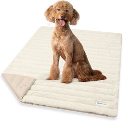 PetAmi Indoor Premium Q-MAX Cold Sofa Couch Cover Dog & Cat Cooling Mat, Taupe/Beige, Large