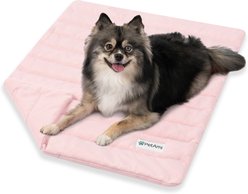 PetAmi Indoor Premium Q-MAX Cold Sofa Couch Cover Dog & Cat Cooling Mat, Pink, Small