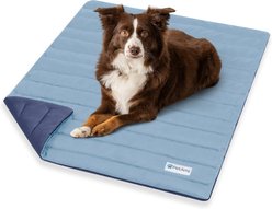 PetAmi Indoor Premium Q-MAX Cold Sofa Couch Cover Dog & Cat Cooling Mat, Navy/Dusty Blue, Small