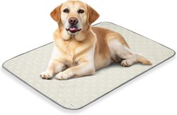 PetAmi Indoor Premium Waterproof Q-MAX Dog & Cat Cooling Mat Blanket, Beige, Large