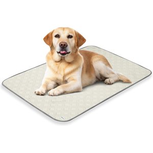 PetAmi Indoor Premium Waterproof Q-MAX Dog & Cat Cooling Mat Blanket, Beige, Large