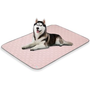PetAmi Indoor Premium Waterproof Q-MAX Dog & Cat Cooling Mat Blanket, Pink, X-Large