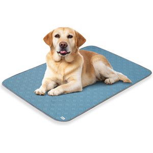 PetAmi Indoor Premium Waterproof Q-MAX Dog & Cat Cooling Mat Blanket, Light Blue, Large