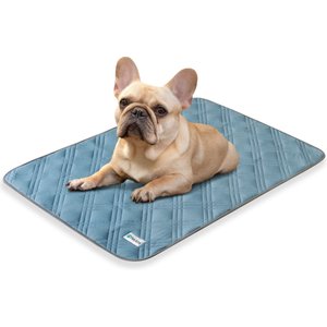 PetAmi Indoor Premium Waterproof Q-MAX Dog & Cat Cooling Mat Blanket, Light Blue, Medium