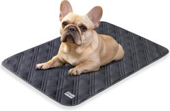 PetAmi Indoor Premium Waterproof Q-MAX Dog & Cat Cooling Mat Blanket, Grey, Medium
