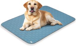 PetAmi Indoor Premium Waterproof Q-MAX Dog & Cat Cooling Mat Blanket, Light Blue, X-Large