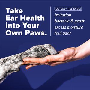 TropiClean HomeVet Medicated Alcohol-Free Dog Ear Drops, 2-fl oz bottle
